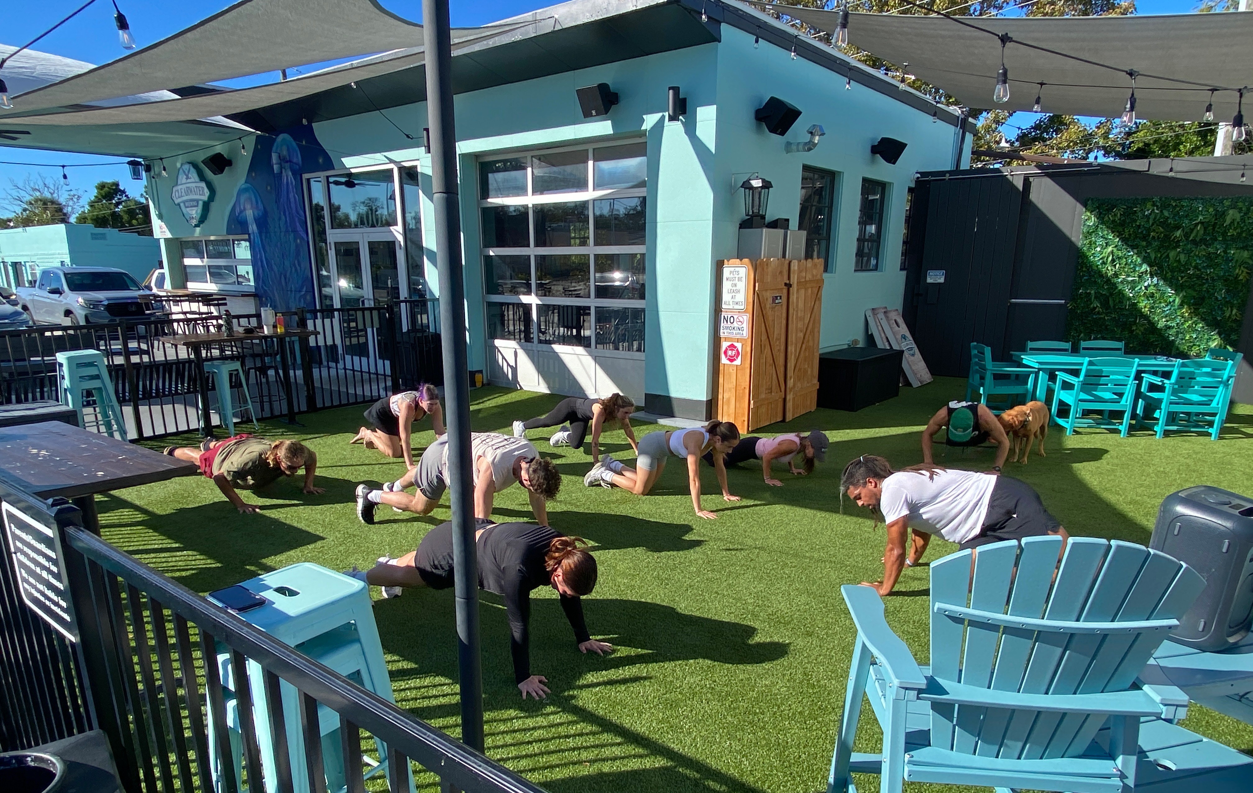 Community gathers to workout at Clearwater Brewing Company