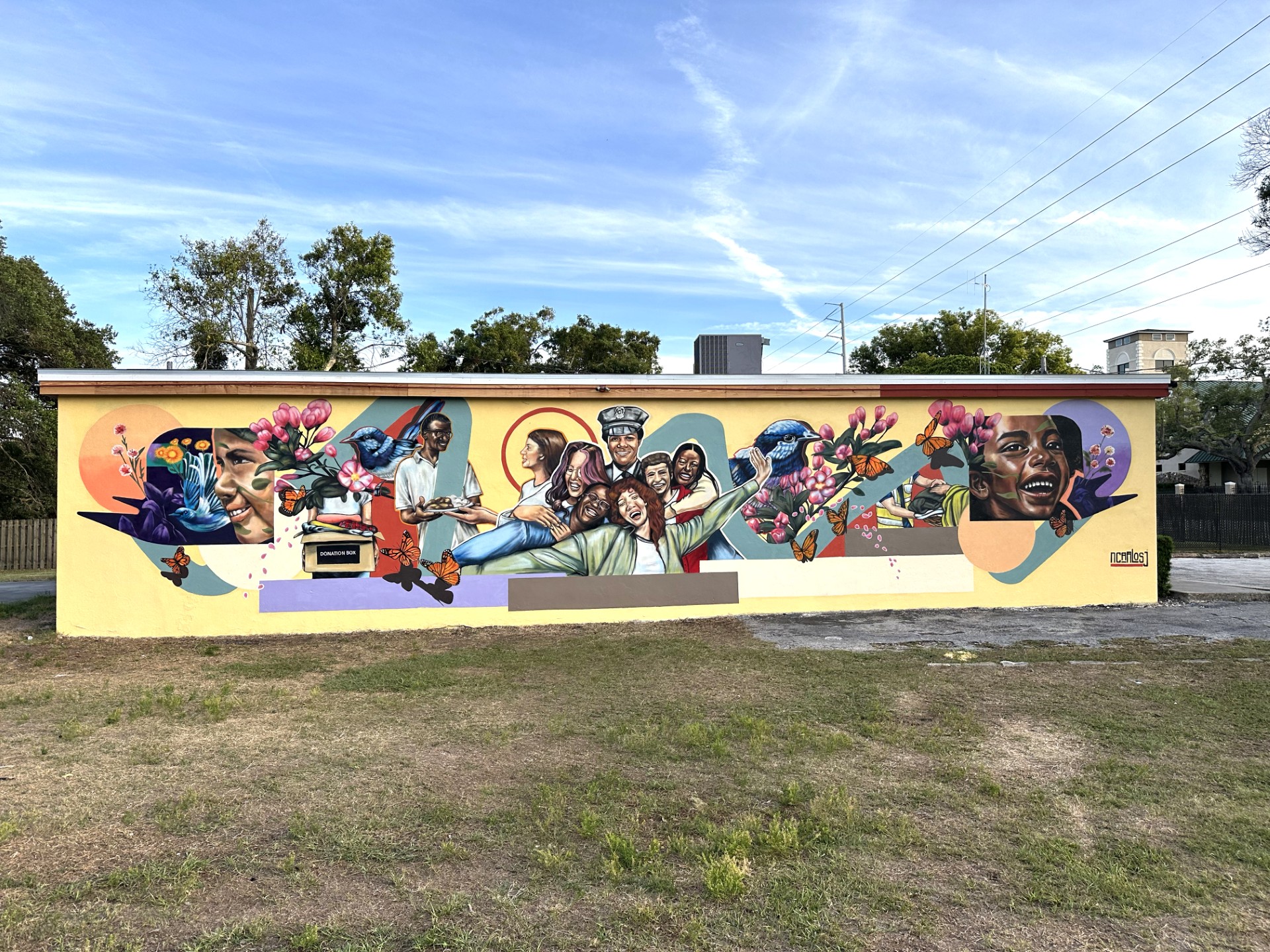 Full view of the completed 